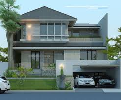 Rumah Mewah 2 Lantai Kolam Renang Privat Modern Minimalis Arsitektur Modern Desain Rumah Dekorasi Rumah Pedesaan