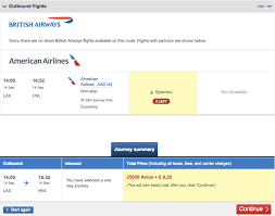 How To Search For Book British Airways Avios Flights