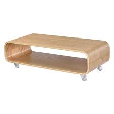 Bentwood Rolling Coffee Table Light Brown Fox Hill Trading Minimalist Coffee Table Coffee Table Coffee Table With Wheels