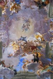 1688 Detail Fresco Ceiling Murals Panels Ilham Veren Sanat Tablolar Sanat