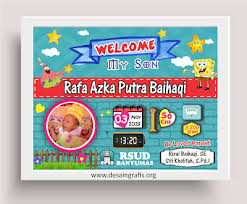 Biodata Kelahiran Anak Cdr Kelahiran Anak Kartu Bayi Kelahiran