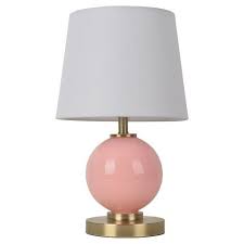 Glass Table Lamp With Touch On Off Pillowfort Pink Lamp Table Lamp Lamp