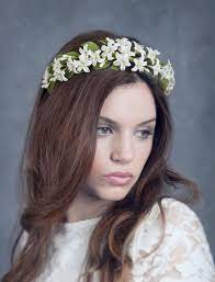 Orange Blossoms Bridal Headpiece Wedding Tiara Blossom Flower Girl Headband Flower Crown Orange Blossom Headband Coronas De Novia Tocados De Novia Azahar