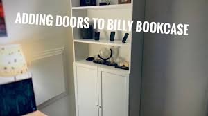 Also, with a glass door we can see what is inside without having to open the doors all the time. Billy Bookcase Morliden Glass Doors Youtube