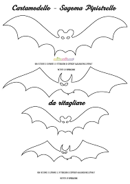 Sagome Pipistrelli Da Stampare Colorare E Ritagliare Decorazioni Fai Da Te Per Halloween Pipistrelli Fai Da Te Per Halloween
