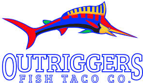 Divide fish chunks, sweet pepper, and red onion among tortillas. Outriggers Fish Taco Truck Taco Truck Kemah