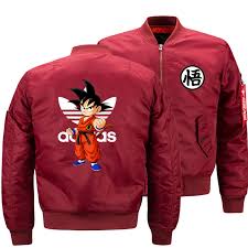 This form can be accessed by absorbing the powers of a. Work Clothes Men Bomber Jacket Anime Dragon Ball Z Super Saiyan Goku Dragonball Coat Flight Windbreaker Pilot Baseball Jackets Jackets Aliexpress