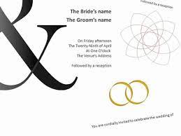 The powerpoint template is ideal for your wedding invitation templates or that of another's. Bold Wedding Invitations