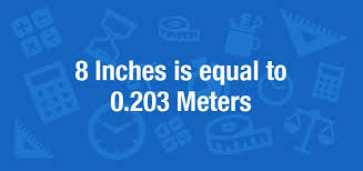 So to convert from meters to feet ( m to f ) is a simple conversion. What Is 8 Inches In Meters Convert 8 In To M