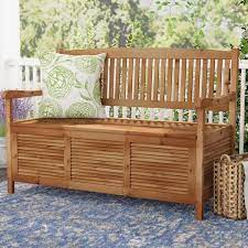 Brisbane Wooden Storage Bench Garden Storage Bench Patio Storage Wooden Storage Bench