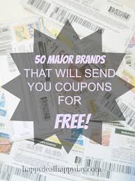 50 Major Brands That Will Send You Coupons For Free With Images Saving Money Couponing For Beginners Saving Tips