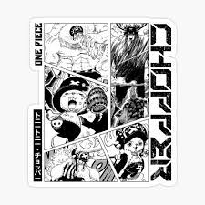 Chopper - One Piece Manga Panel black version Poster for Sale by Geonime |  Redbubble