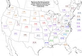 List Of Wettest Tropical Cyclones In The United States