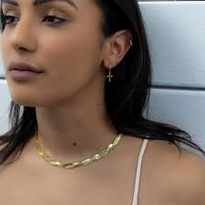 Gold Cross Hoops, Gothic Alternative Jewellery, Cross Hoops Gold, Dangle  Cross Earrings, Gold Vermeil Hoops, 14K Gold Vermeil Cross Hoops