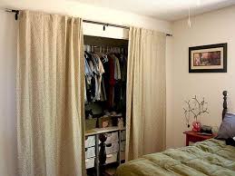 Choosing to opt out of doors is a great way to save money when doing a makeover. Closets With Curtains For Doors