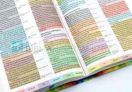 Tarjetas para identificar letras del alfabeto Biblia De Estudio Arcoiris Rvr1960 Pasta Dura Libreria Biblia Herramientas