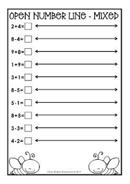 Single Digit Open Number Line Printables Worksheets Number Line Open Number Line Addition And Subtraction