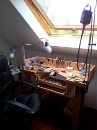 I Have Been Meaning To Show Off My Bench For A While Now My Partner Made Me This Out Of Our Old Ikea Kitchen Isla Jewellers Bench Jewelers Workbench Workbench