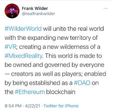 Profile for Frank Wilder