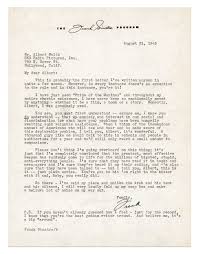 In many publications, letters to the editor may be sent either through conventional mail or electronic mail. Frank Sinatra S Letter On How Movies Can Make Society Better Time