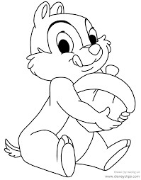 According to disney, kiki is a smart, and koko are stupid. Chip And Dale Coloring Pages Disneyclips Com