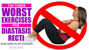 No studies have proven that anything besides pregnancy makes diastasis recti worse, and exercise (especially core exercises) can only. Exercises To Avoid With Diastasis Recti Postpartum Ab Exercises Rectus Diastasis Friendly Youtube