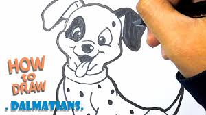 Pause and replay as often as required. How To Draw Dalmatians Dog Easy Drawing 101 Dalmatians Youtube