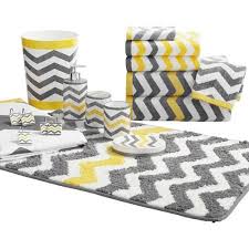Black And White Bathroom Set Walmart Mainstays Chevron Decorative Bath Towel Collection Walmart Com Yellow Bathroom Decor Gray Bathroom Decor Gray Bathroom Accessories