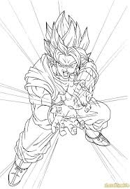 Tranh To Mau Songoku Tung Chưởng Goku Nghệ Thuật Trừu Tượng Nghệ Thuật