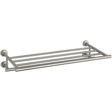 Kohler bathroom faucets and accessories expectations have changed for today s bathrooms. Kohler Purist 24 In Towel Hotelier Towel Rack In Vibrant Brushed Nickel K 14381 Bn The Home Depot