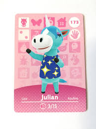 Possibly series 5 amiibo cards? Animal Crossing Amiibo Card Julian 173 Mercari Animal Crossing Amiibo Cards Animal Crossing Animal Crossing Game