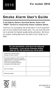 Even if your smoke alarm is beeping without battery, we have the answer. Kiddie Smoke Detector 0916 Manual