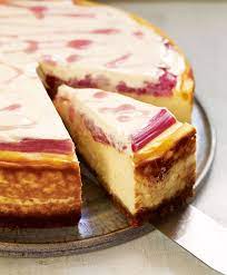 Baked Rhubarb And Orange Cheesecake Recipe Delicious Magazine Recipe Orange Cheesecake Recipes Rhubarb Recipes Cheesecake Recipes