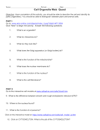 Check spelling or type a new query. Cell Organelle Webquest