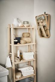Vilto Shelving Unit Birch 46x150 Cm Ikea Switzerland Ikea Bathroom Storage Clever Bathroom Storage Diy Bathroom Storage