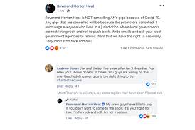But an american has first amendment rights. Reverend Horton Heat Says Local Governments Are Violating Our First Amendment Right To Assembly Wants To Play Shows During Coronavirus Outbreak Mxdwn Music