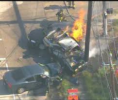 Police: Driver that caused fiery wreck believed to be intoxicated