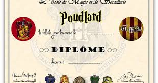 Diplome Harry Potter A Imprimer Activite Manuelle Harry Potter Ecole Harry Potter Anniversaire Harry Potter
