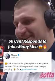 Nikola Jokic and 50 Cent's Unique Halftime Performance