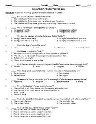 Sylvia Plath S Daddy Poem Study Guide And Multiple Choice Quiz