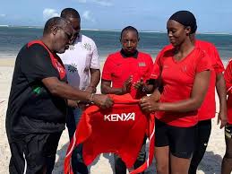 Mobile network safaricom has agreed a sponsorship deal with the kenyan team which is due to compete at the tokyo 2020 olympic games. National Olympic Committee Of Kenya Reveal Team Kit For Inaugural African Beach Games