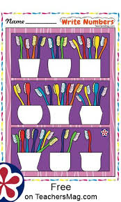 Toothbrush Number Writing Worksheet Dental Health Preschool Activities Dental Health Preschool Dental Health