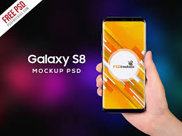 Samsung's galaxy s8 is a powerful device, and it's a looker. Samsung Galaxy S8 In Hand Mockup Psdfreebies Com