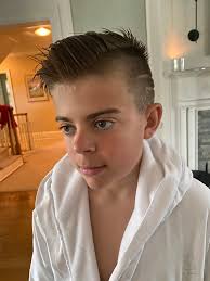 Carson Daly cuts son Jackson's hair at home
