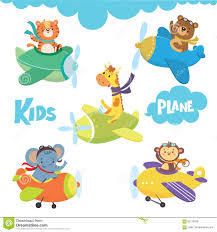 Illustration About Set Of Cute Animal On Plane In Sky Funny Pilots Vector Illustration Illustration Of Cute Children Illustration Illustration Cute Animals