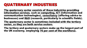 Geography Igcse Industry