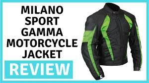 Milano Sport Gamma Motorcycle Jacket Review Youtube