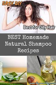 Greasy hair can make your roots look oily and dull your hair color, and it can also seriously weigh down your strands. Wonderful Homemade Shampoo Recipes For Healthy Scalp And Oily Hair Hair Healthy Homemade Natural Shampoo Recipes Homemade Shampoo Recipes Shampoo Recipe
