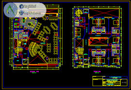 مجموعة مخططات مطاعم اوتوكاد Dwg