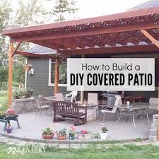 How To Build A Diy Covered Patio Diy Patio Cover Covered Patio Design Inexpensive Patio Shade Ideas